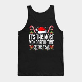 It’s the Most Wonderful Time of the Year Presents Family Christmas Tank Top